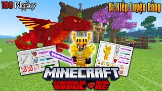 Mình Đã Sinh Tồn 100 Ngày Trong Minecraft BÍ KÍP LUYỆN RỒNG Siêu Khó Trên MCPE