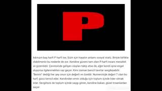 İsmi P harfiyle başlayanlar izlesin