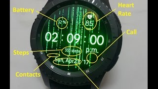 Gear S2 / S3 Watch Face: Matrix 12hours V2