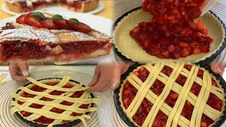 LA CROSTATA DELIZIOSA FRAGOLE E MELE LA RICETTA TENERA CHE SI SCIOGLIE IN BOCCA