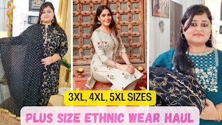 Meesho Plus Size Ethnic Wear Haul || S to Plus Size || 3XL, 4XL, 5XL Try On Haul