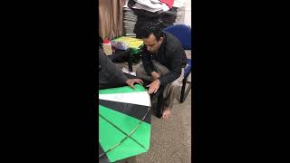 Patang Bazi in UK ( Kite Flying ) Ustad Tariq Making Guday