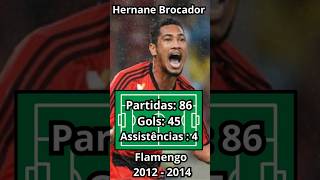 Números de Hernane Brocador no Flamengo. #futebol #brasileirão #flamengo #futebolbrasileiro #shorts