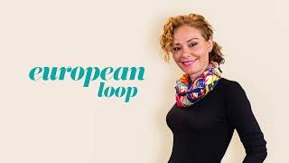 How to tie a scarf - European Loop #scarf #howto