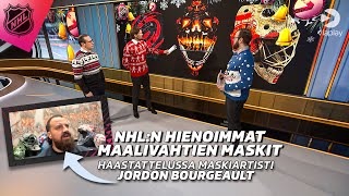 NHL:n hienoimmat maskit | Maskiartisti Jordon Bourgeault luonut uuden yksityiskohtaisen tyylin