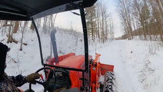 Last Day of Plowing Snow! Nearly Destroyed A Handicap Ramp!