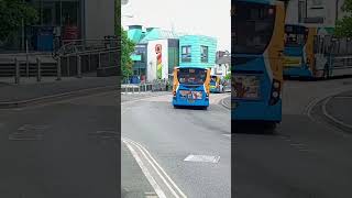 2 enviro 200s departing at the same time.