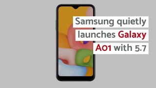 Samsung quietly launches Galaxy A01 with 5.7-inch display, 3000mAh battery