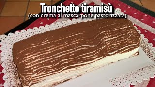 Tronchetto tiramisù con crema al mascarpone pastorizzata - mounsieur cuisine