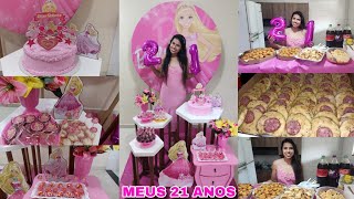 MINHA FESTA DE  21 ANOS BARBIE🩷