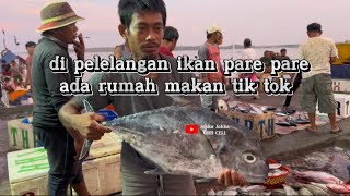 UNIK‼️ DI PELELANGAN IKAN PARE PARE ADA RUMAH MAKAN TIK TOK