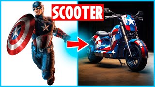 AVENGERS but SCOOTER-VENGERS 💥 All Characters | Marvel & DC | SUPERHEROES