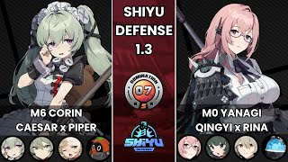 Corin x Caesar x Piper | Yanagi x Qingyi x Rina | Shiyu Defense 7 | ZZZero | Zenless Zone Zero 1.3