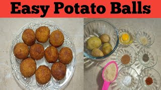 Easy Potato Balls Recipe | Crispy Aloo Ke  Snacks Recipe | Style Of Best Khana