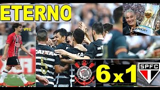 Corinthians 6 x 1 São Paulo  Jogo da Taca e Volta Olimpica Brasileirão 2015