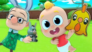 🐔Baby Miliki’s Chicken Dance! | Kids Songs & Nursery Rhymes 🦆Farm Animals Play Pretend🐕