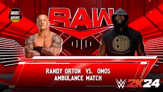 Ambulance Match | Randy Orton vs Omos | WWE 2K24 Gameplay