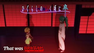 Higurashi When They Cry ~ Sotsu / Satoko kills Mion & herself, Episode 6