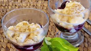 Cerezas con Crema de Mascarpone SIN HORNO👉DESCARGA LA RECETA👇#lossecretosdelupe