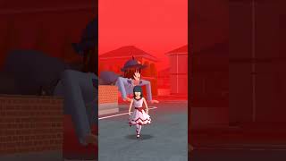 Lisa melihat monster Azra cr:‪@BrownHuman_‬ sakura school simulator part 3 #shorts #trending