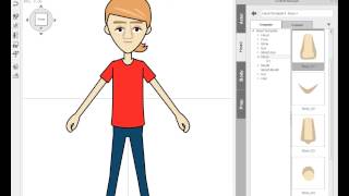 CrazyTalk Animator 2  - создание своего персонажа на основе стандартных деталей. Видео №5