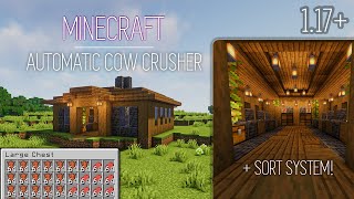 AUTOMATIC Cow Crusher | 800+ items/h | Minecraft Tutorial