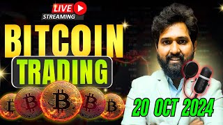 Live Trading in Bitcoin on Delta Exchange | 20 Oct 2024 | Trade Swings