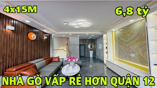 Bán nhà gò vấp xe hơi ngủ trong nhà . Lững 3 lầu tặng nội thất . Chủ bán rẻ chỉ 6,8 tỷ TL