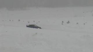 inbord video subaru drift on the lake