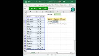 Filter Function - Filter for Grade in the class