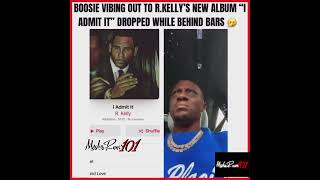 #Boosie vibing out to #Rkelly new controversial album “I admit it” 🤔