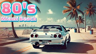 80's Miami Beach Drive | Synthwave Nostalgia Vibes