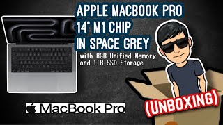 UNBOXING: Apple MacBook Pro 14” M1 Chip in Space Grey with 8GB Unified Memory and 1TB SSD Storage