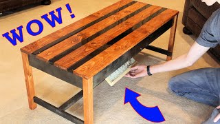 DIY Coffee Table with a Secret