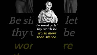 Pythagoras's Wise Words on the Power of Silence #shorts #quotes #pythagoras #silent