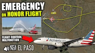 American Airlines A319 Experiences Flight Control Issues on HONOR FLIGHT into El Paso