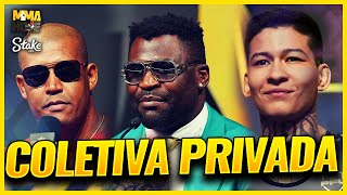 FRANCIS NGANNOU, RENAN PROBLEMA , LARISSA PACHECO - COLETIVA ESPECIAL PFL