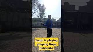 Saqib is jumping Rope