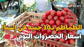 الطماطم بـ10 جنيه في إسنا... هتلاقوها بكام عندكم؟ 🔍 تعرفوا على أسعار الخضروات اليوم 🌶️🥬🍅