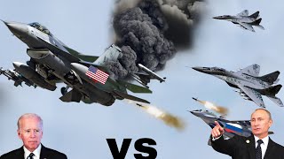 30 секунд назад 20 США F-16, входящие в российское воздушное пространство, были сбиты 3 MIG-29SM