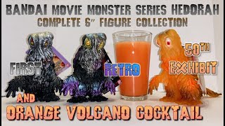 Hedorah Bandai MMS Complete Collection w/ Retro Color and 50th Exhibition + Orange Volcano Cocktail