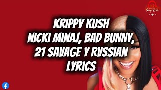 Nicki Minaj, Bad Bunny, 21 Savage y Rvssian - Krippy Kush (Lyrics)