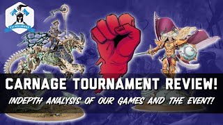 AOS 3 TOURNAMENT REPORT - INDEPTH GAME ANALYSIS - CARNAGE 2021 - OBR and SLAANESH