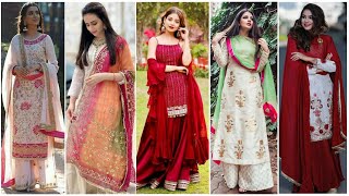 Latest palazzo suit designs/suits salwar designs/suits with palazzo pants/party wear suits