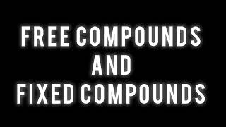 Free Compounds and Fixed Compounds | Philology