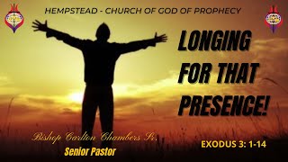 5TH Sunday - 1/29/2023 | 11AM | "LONGING FOR THAT PRESENCE" | Bishop Carlton Chambers, Sr. | COGOP