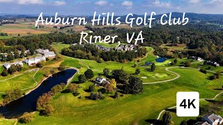 Aerial Drone Views of Auburn Hills Golf Club, Riner, VA | 4K