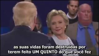 Trump humilha Hillary em menos de dois minutos!