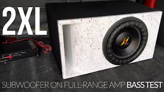 Lightning Lab 2XL-12D2 Subwoofer & LLBA-1500.1F Amp - BASS TEST