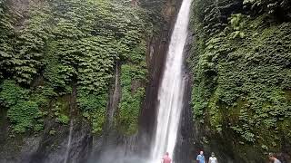 Amazing waterfall in the green valley